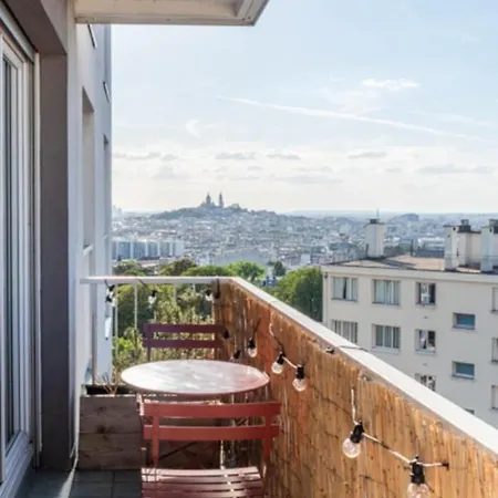 アパート Parisian Apt With Balcony And View On Montmartre